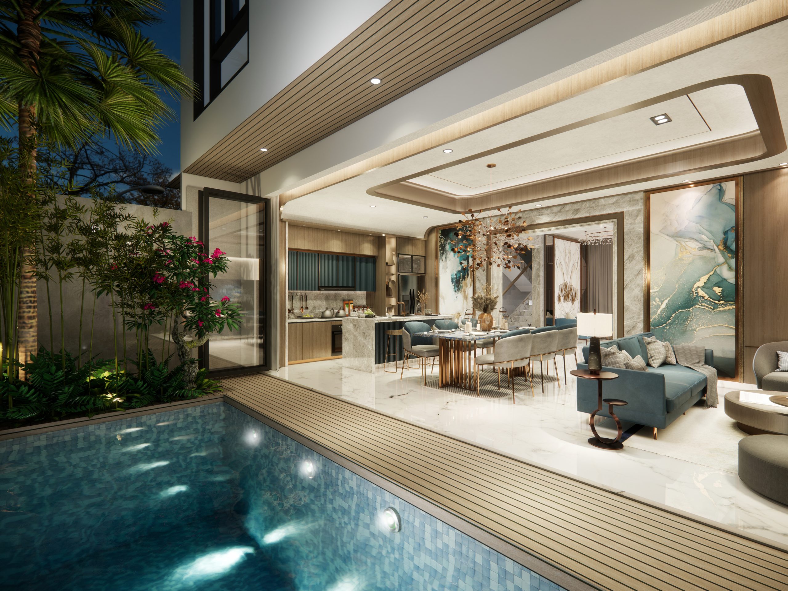 Premium Homes Bali gated luxury house entrance for private living